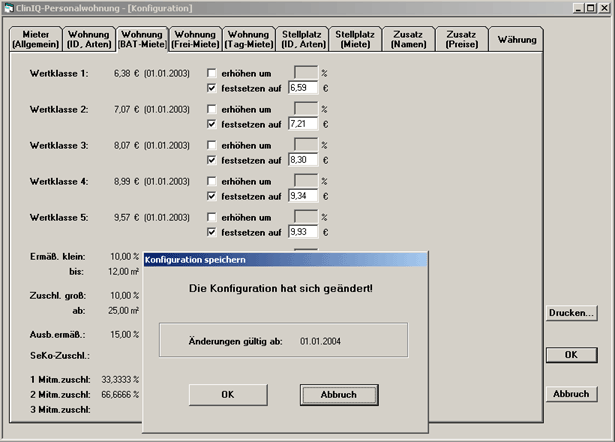 ClinIQ Personalwohnung - Verwaltung nach BAT